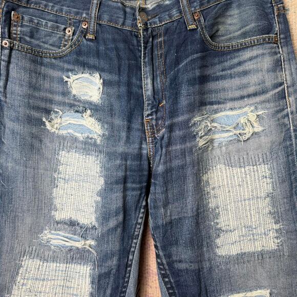 Custom wide leg baggy flared jeans size 34 x 34 - Picture 3 of 5